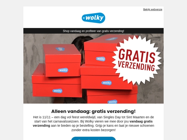 🚚✨ Alleen vandaag op 11/11 = Gratis verzending!