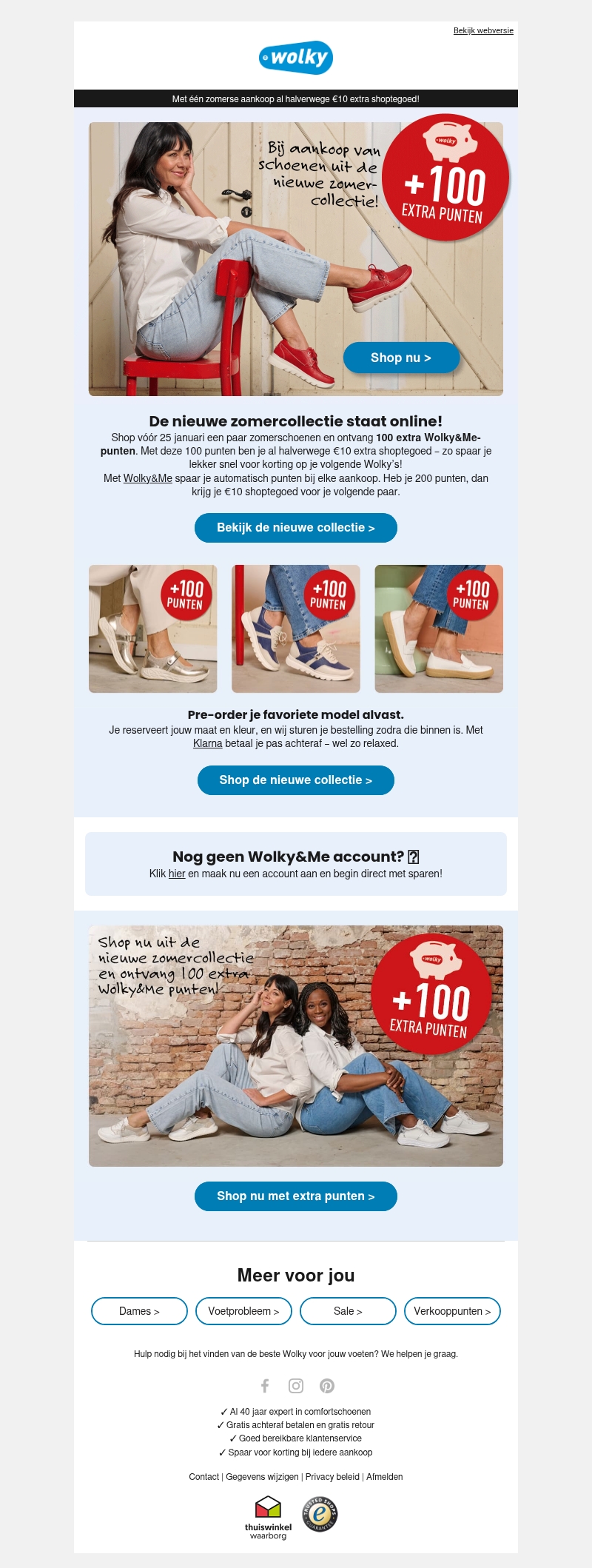 100 extra punten cadeau ๐ Shop de nieuwe zomercollectie! 100 extra punten cadeau ๐ Shop de nieuwe zomercollectie!
