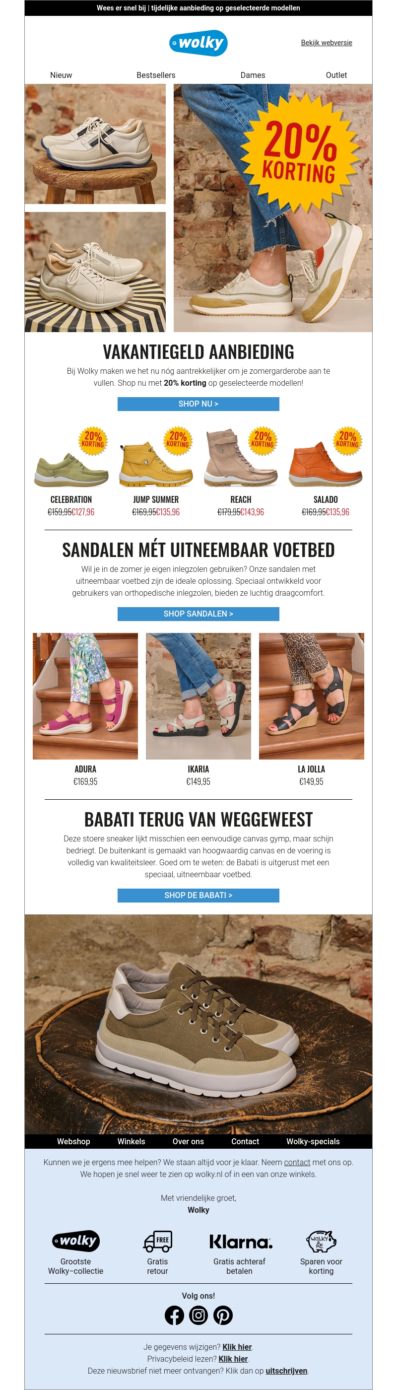 Vakantiegeld aanbieding | Shop nu met 20% korting! ☀️ Vakantiegeld aanbieding | Shop nu met 20% korting! ☀️