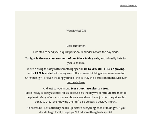 A quick reminder before midnight!