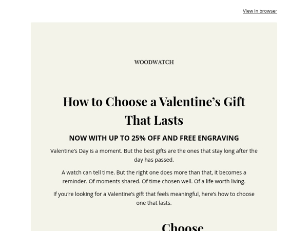 How to Choose a Valentine’s Gift That Lasts ❤️ With up to 25% OFF