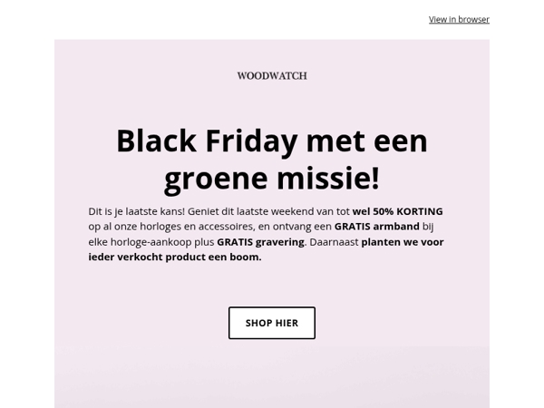 Black Friday met een missie (& tot 50% KORTING) 🌳