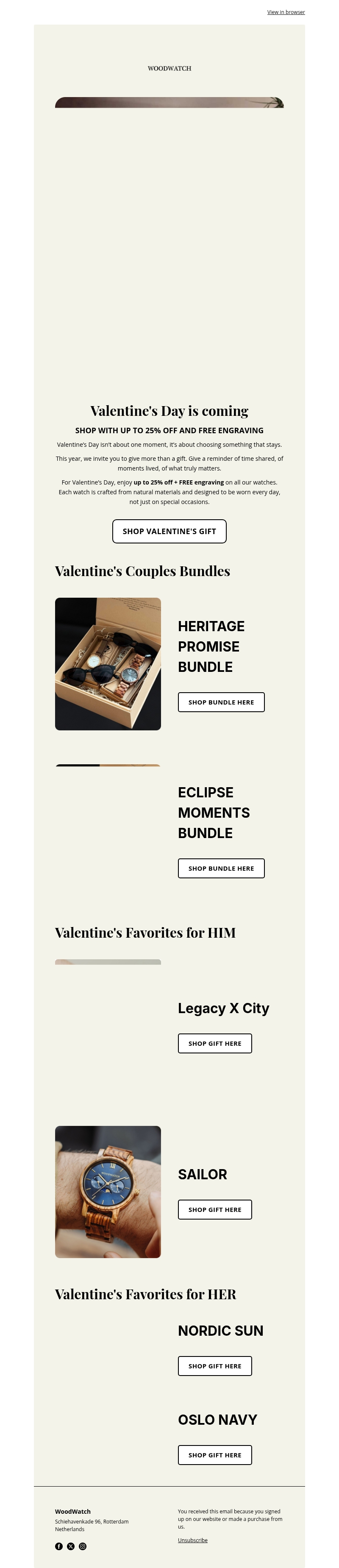 Valentine’s Day is coming ❤️ Up to 25% OFF & FREE engraving Valentine’s Day is coming ❤️ Up to 25% OFF & FREE engraving