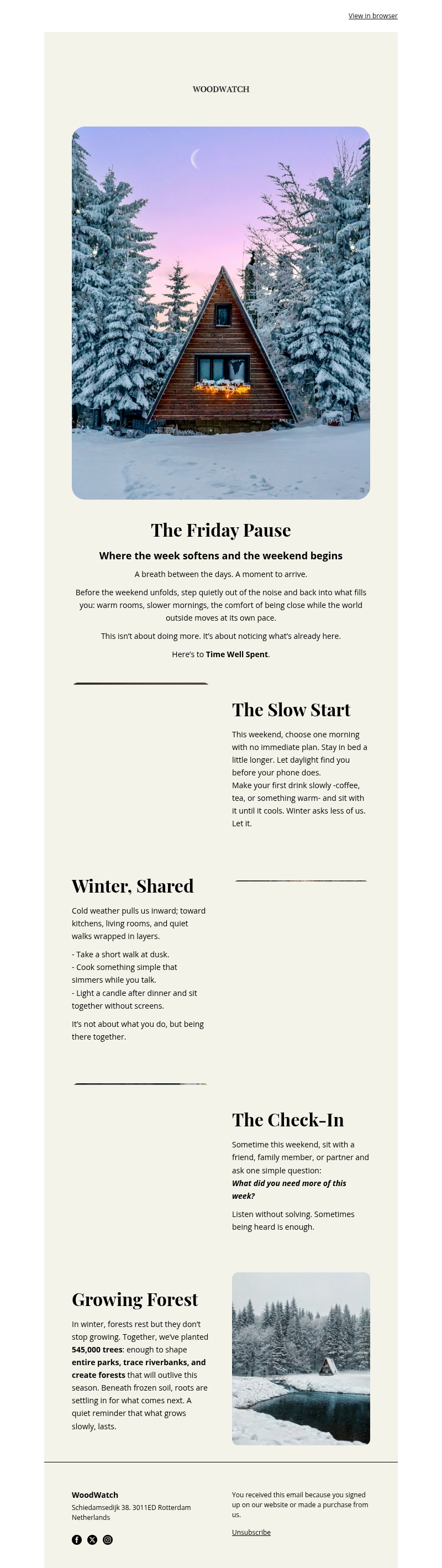 The Friday Pause: when winter asks us to slow ❄️ The Friday Pause: when winter asks us to slow ❄️