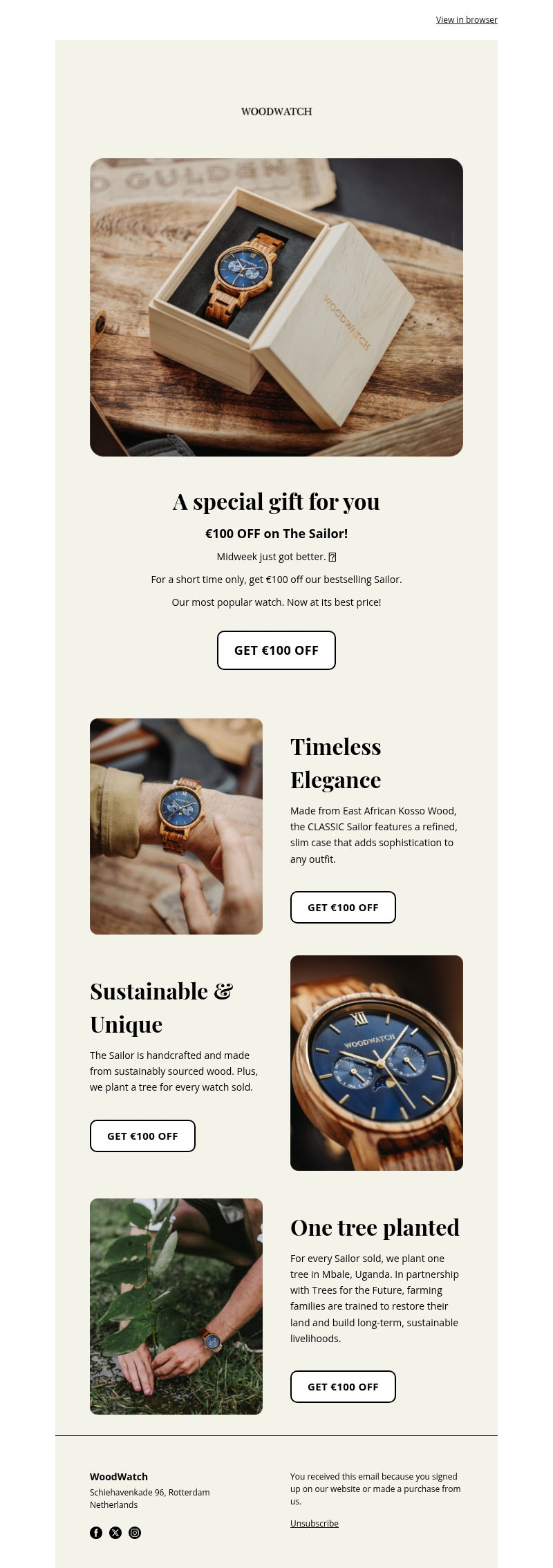 Midweek just got better - get β¬100 OFF π Midweek just got better - get β¬100 OFF π