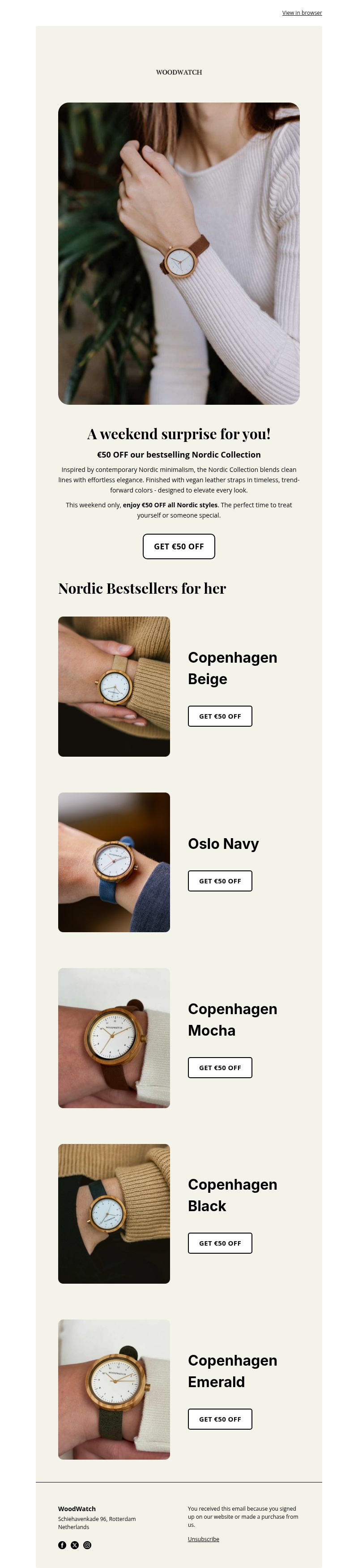 48 hours only! Get β¬50 OFF π 48 hours only! Get β¬50 OFF π