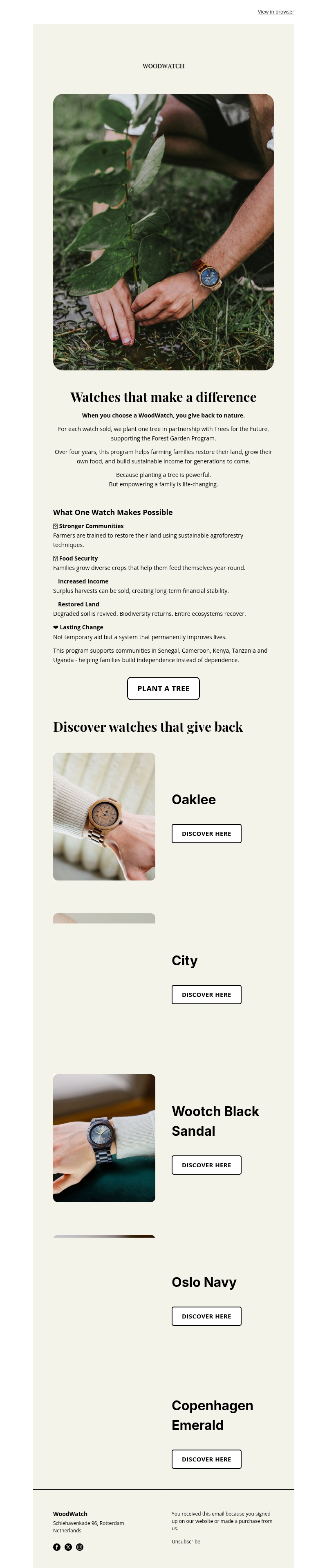 A Watch That Changes Lives 🌳 A Watch That Changes Lives 🌳