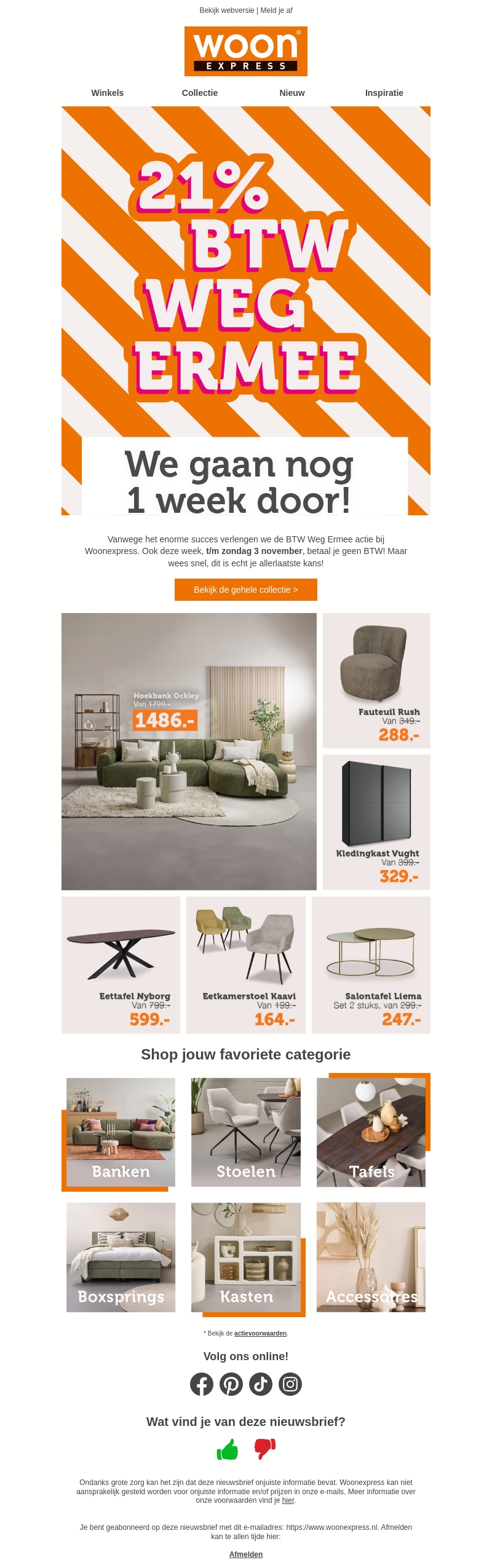 π₯ Wegens succes verlengd: ook deze week geen BTW! π₯ Wegens succes verlengd: ook deze week geen BTW!