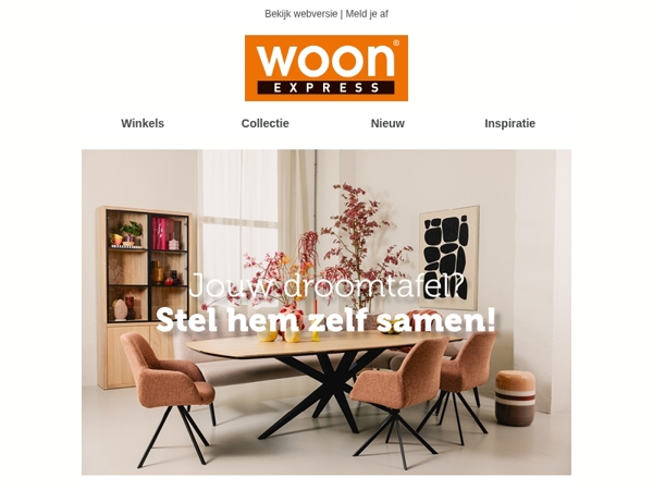 Jouw droomtafel ontwerpen?