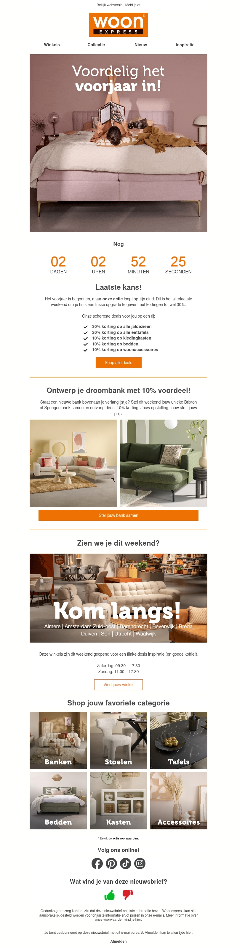 🌸 Finaleweekend:laatste kans op 30% korting! 🌸 Finaleweekend:laatste kans op 30% korting!