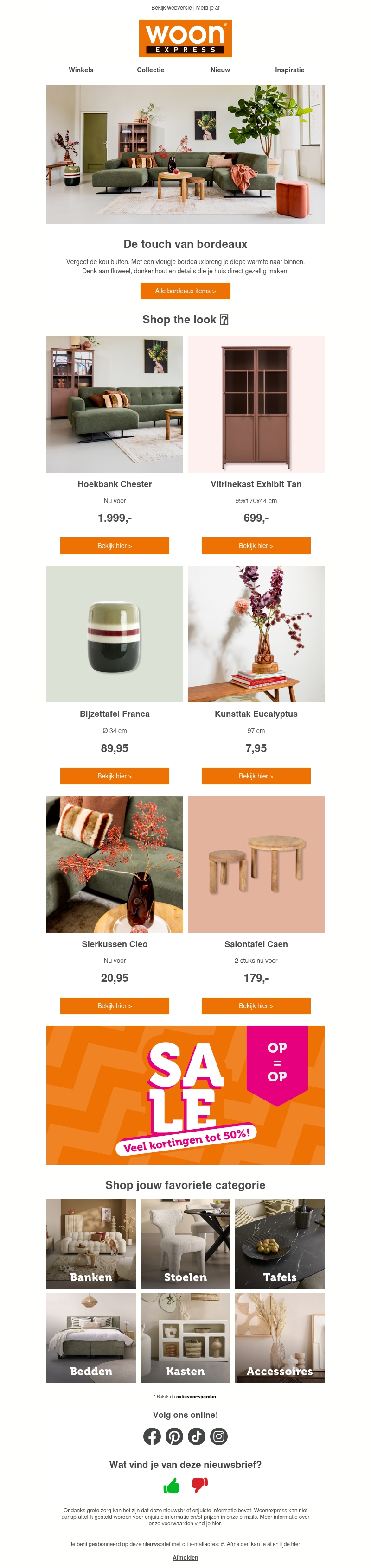 🍷 Geef je interieur een bordeaux touch 🍷 Geef je interieur een bordeaux touch
