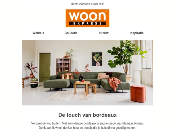 🍷 Geef je interieur een bordeaux touch