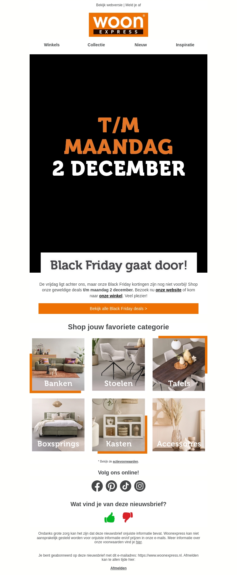 Black Friday: nog 3 dagen tot 50% korting! Black Friday: nog 3 dagen tot 50% korting!
