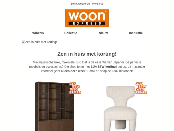 Shop de Japandi look nu met korting!