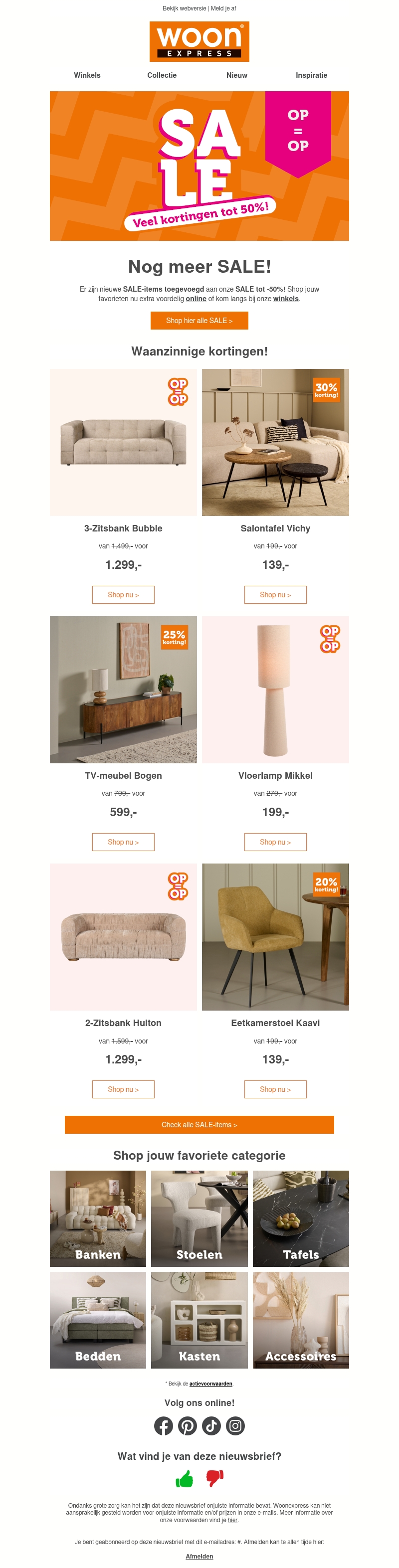 Nieuwe SALE items toegevoegd! Nieuwe SALE items toegevoegd!