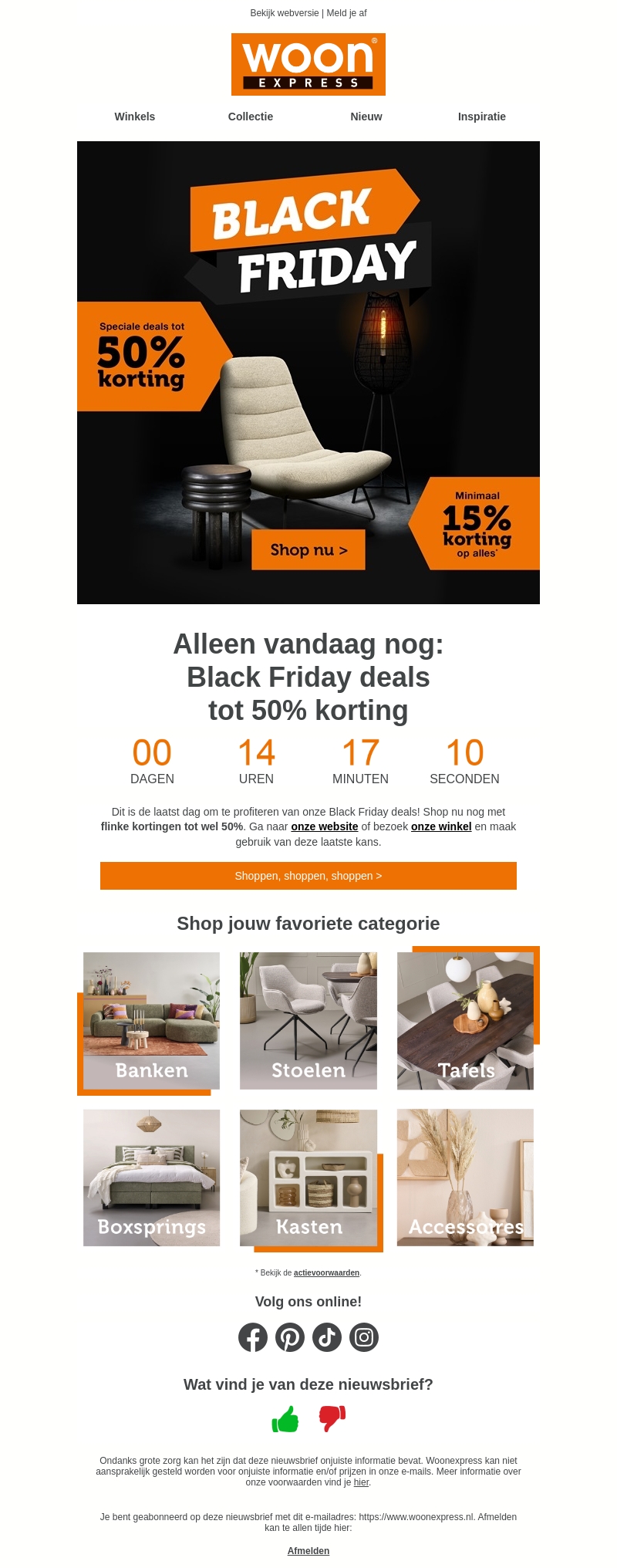 LAATSTE DAG: Black Friday deals tot 50% korting LAATSTE DAG: Black Friday deals tot 50% korting