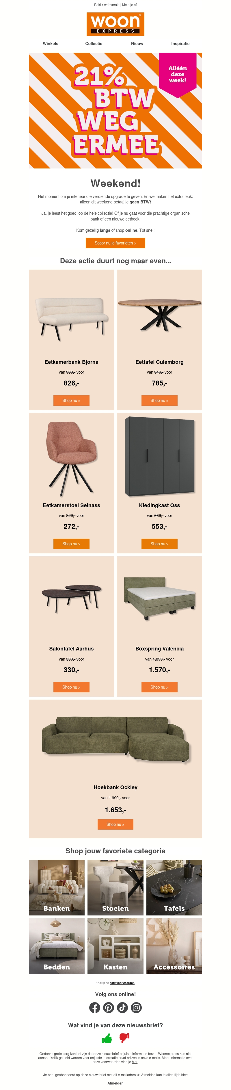 Weekendplan: Shoppen met BTW-korting! Weekendplan: Shoppen met BTW-korting!
