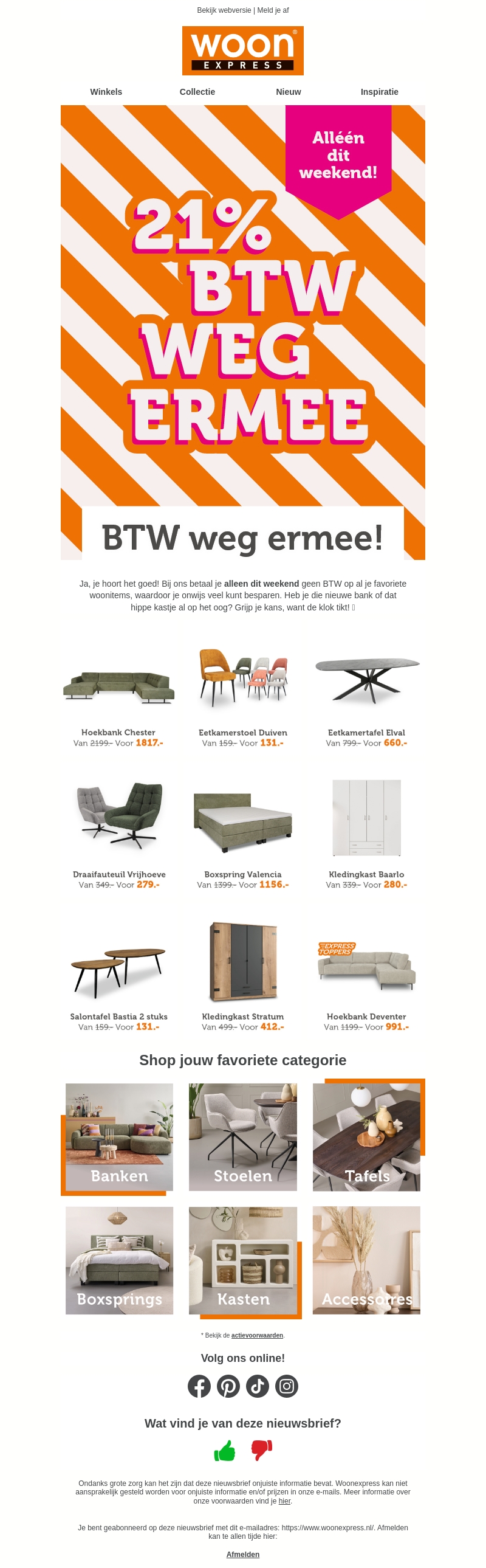 Woonexpress zegt NEE tegen BTW! πͺ Woonexpress zegt NEE tegen BTW! πͺ