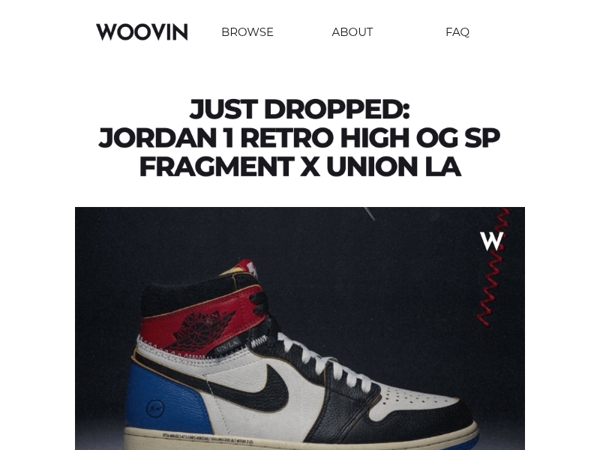 Just Dropped: Jordan 1 Retro High OG SP Fragment X Union LA
