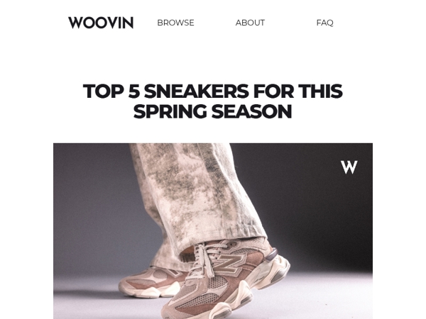Top 5 Sneakers for this Spring Season