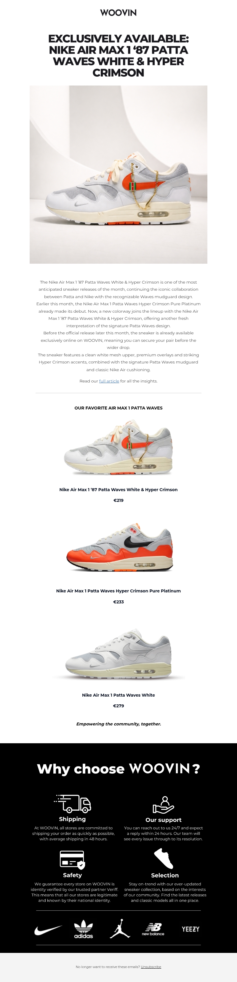 Early access: Nike Air Max 1 ’87 Patta Waves White & Hyper Crimson Early access: Nike Air Max 1 ’87 Patta Waves White & Hyper Crimson