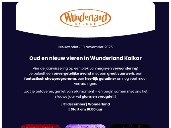 ✨ Oud en nieuw vieren in Wunderland Kalkar 