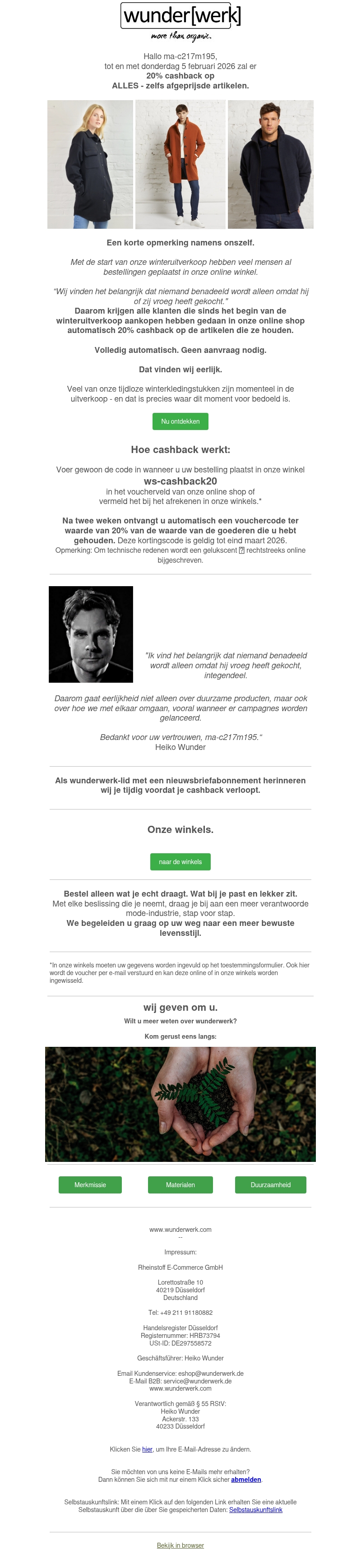 4 dagen 20% cashback op alles ma-c217m195 4 dagen 20% cashback op alles ma-c217m195