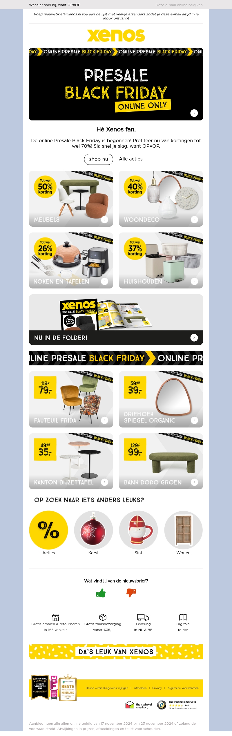 π€π Online Presale Black Friday: tot wel 70% korting π€π Online Presale Black Friday: tot wel 70% korting