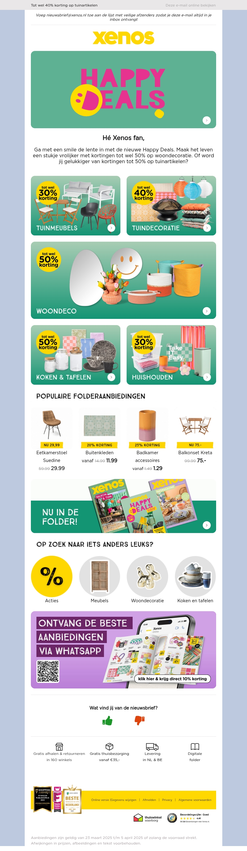 Scoor nu jouw Happy Deal. Tot 50% korting! π Scoor nu jouw Happy Deal. Tot 50% korting! π