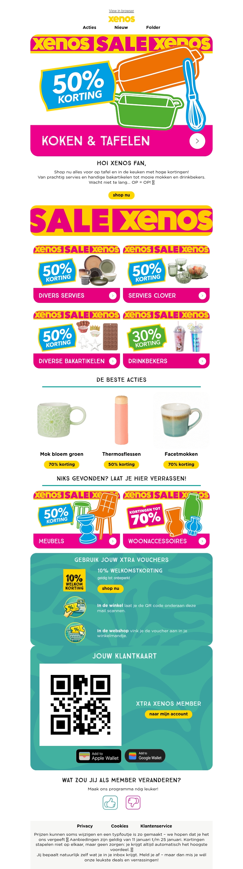 SALE: koken en tafelen tot 50% korting SALE: koken en tafelen tot 50% korting