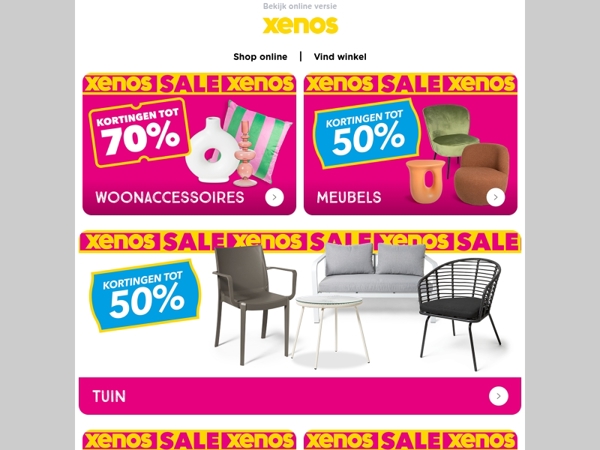 SALE bij Xenos!