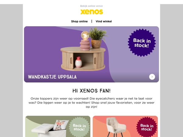 Je favorieten zijn weer op voorraad😍