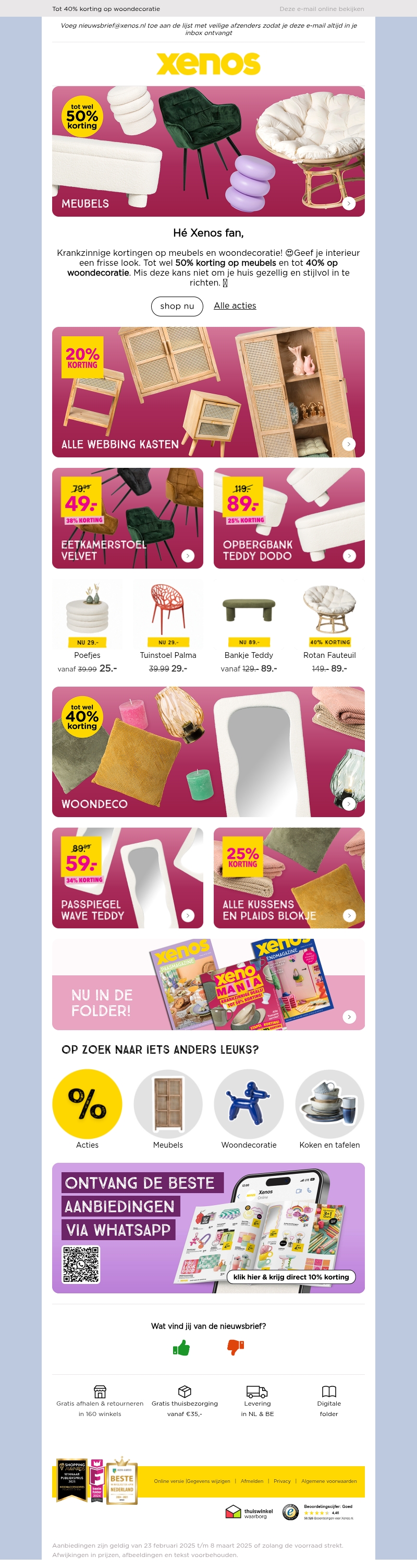 Xenomania tot 50% korting op meubels π Xenomania tot 50% korting op meubels π