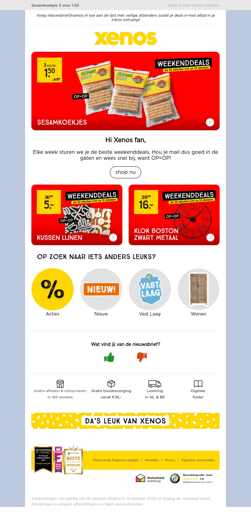 Weekenddeals! Kussens van 14.99 voor 5.- Weekenddeals! Kussens van 14.99 voor 5.-