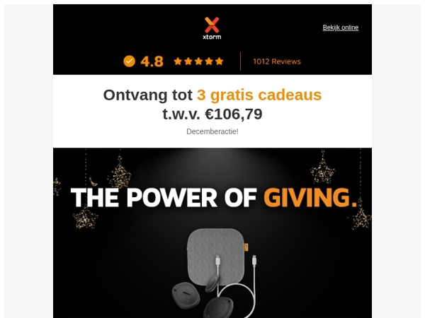 Decemberactie! Ontvang GRATIS cadeaus 🎁