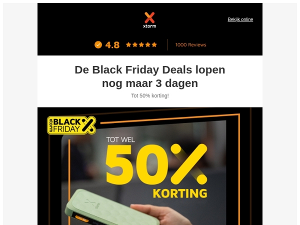 Nog maar 3 dagen Black Friday SALE ⌛