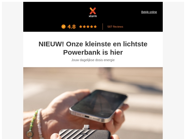 NIEUW! Onze kleinste en lichtste Powerbank is hier 🔋