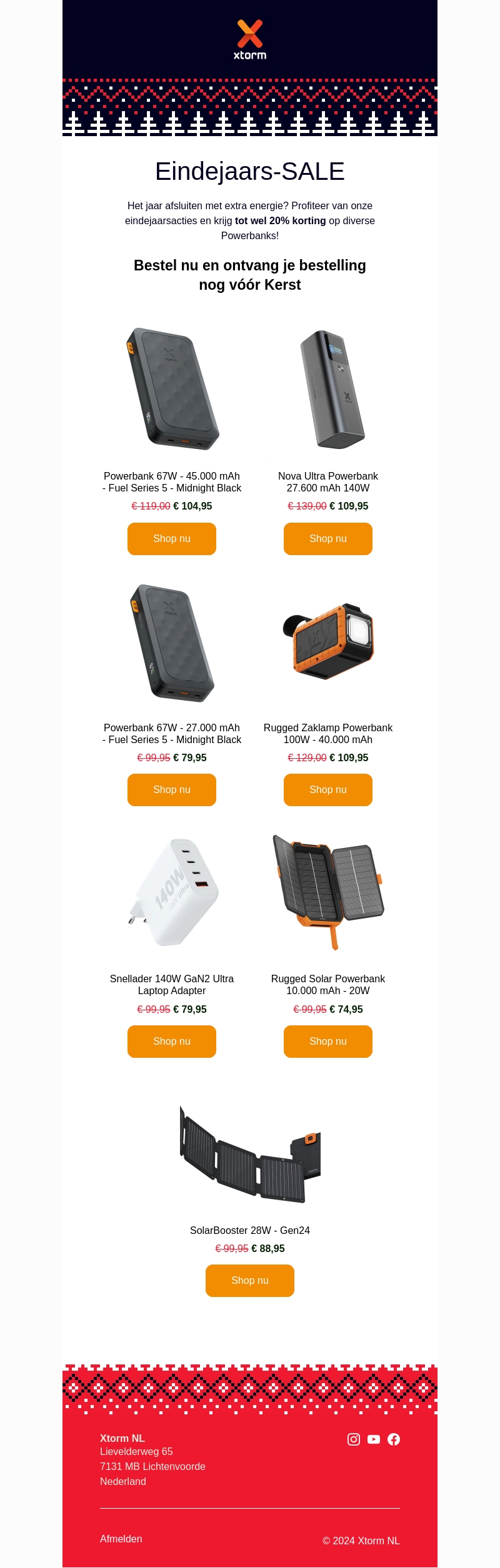 Eindejaarsdeals: Profiteer van tot 20% korting! 🎁 Eindejaarsdeals: Profiteer van tot 20% korting! 🎁