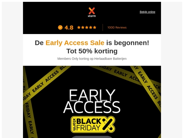Black Friday - Early Access is begonnen! ⚫🔋