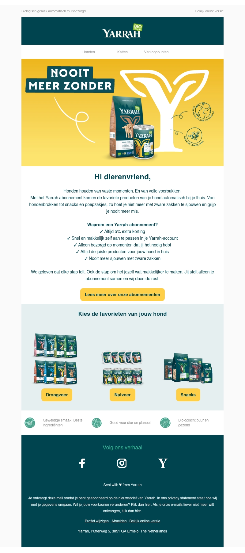Biologisch gemak automatisch thuisbezorgd. Biologisch gemak automatisch thuisbezorgd.
