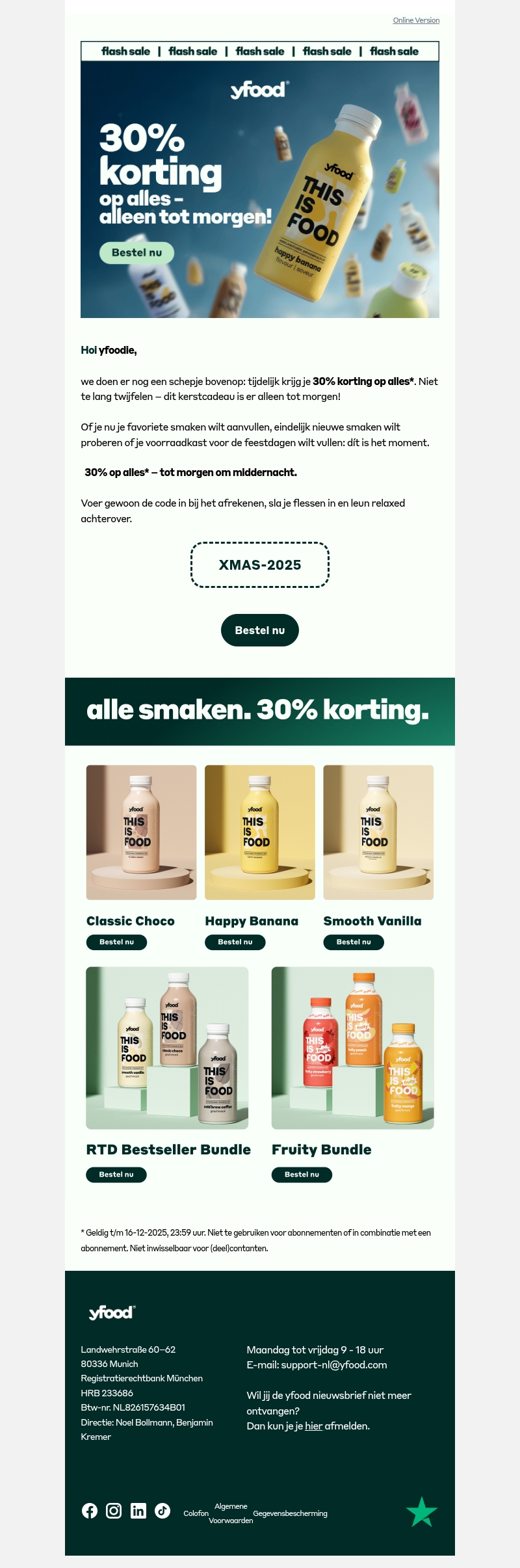 ๐ 30% op alles โ alleen tot morgen ๐ 30% op alles โ alleen tot morgen
