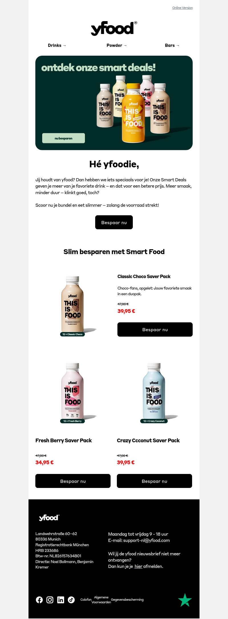 🤓Smart Deals voor échte yfood-fans! 🤓Smart Deals voor échte yfood-fans!