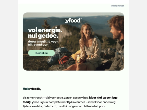 🏕️Jij pakt je tas. Wij zorgen voor het eten.