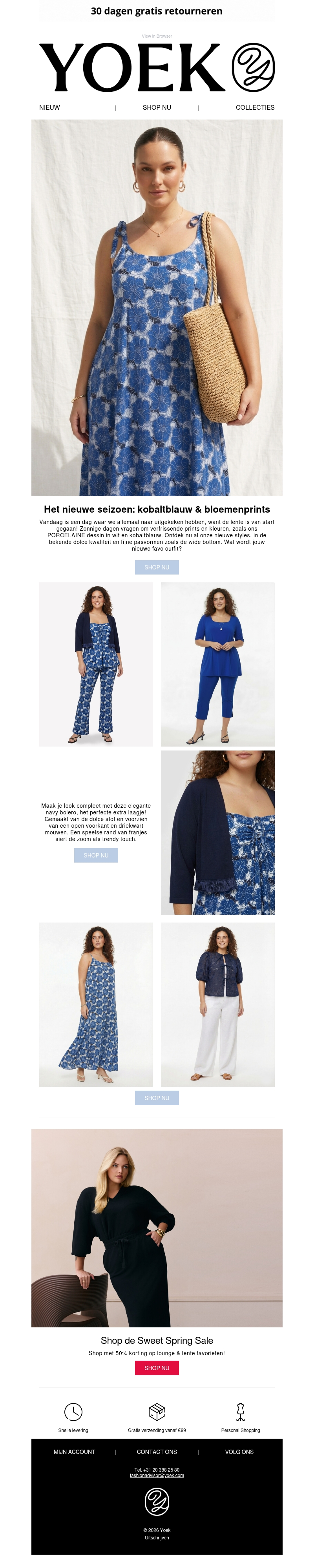 Nieuw: kobaltblauw & bloemenprints 💙 Nieuw: kobaltblauw & bloemenprints 💙