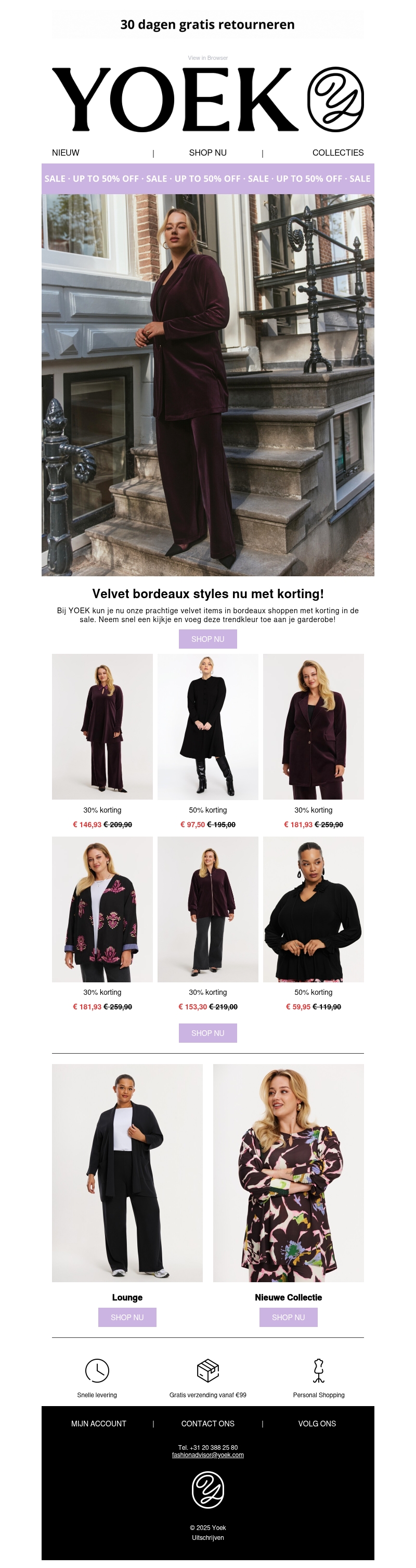 SALE - nu tot 50% korting! SALE - nu tot 50% korting!