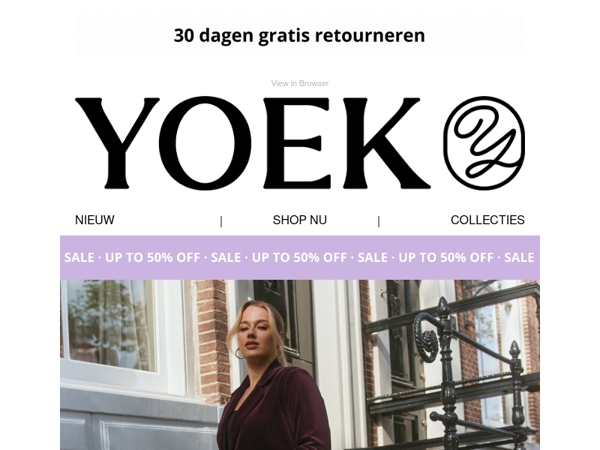 SALE - nu tot 50% korting!