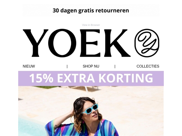 🤩 OUTLET actie: nu 15% extra korting