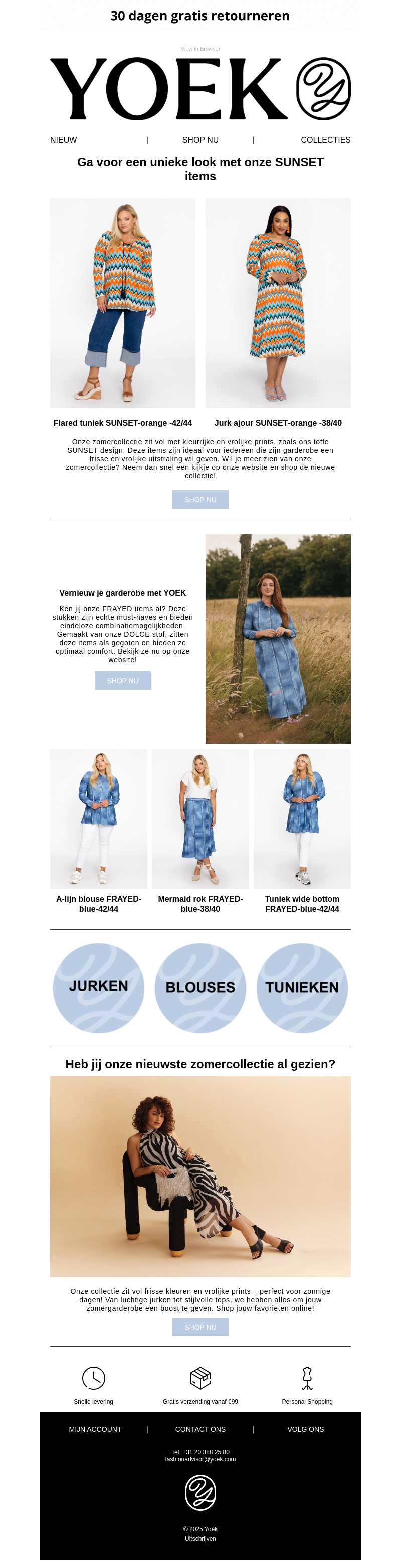 Update je zomergarderobe met de nieuwste items van YOEK ☀ Update je zomergarderobe met de nieuwste items van YOEK ☀