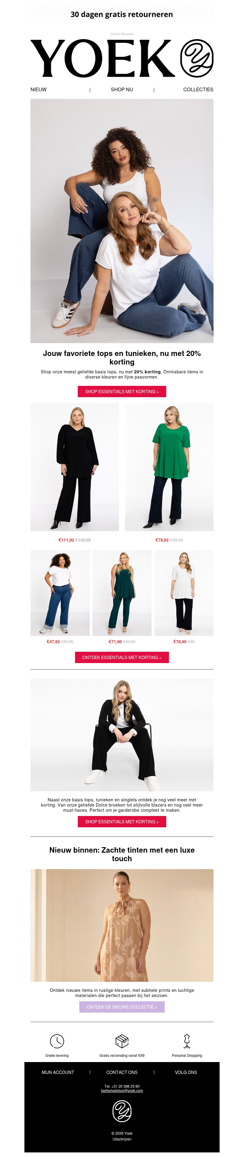 Jouw favoriete tops en tunieken, nu met 20% korting🔥 Jouw favoriete tops en tunieken, nu met 20% korting🔥