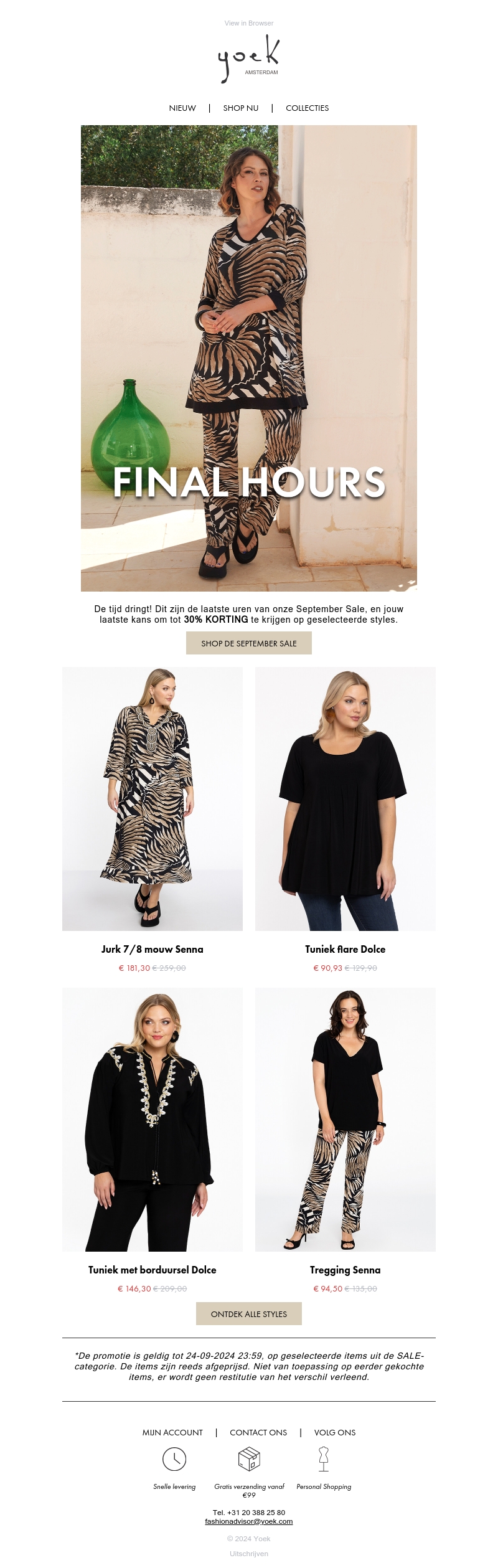 LAATSTE UREN SEPTEMBER SALE⏳ | TOT 30% KORTING LAATSTE UREN SEPTEMBER SALE⏳ | TOT 30% KORTING